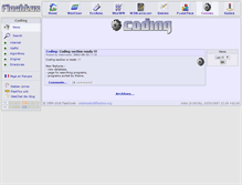 Tablet Screenshot of coding.flashtux.org